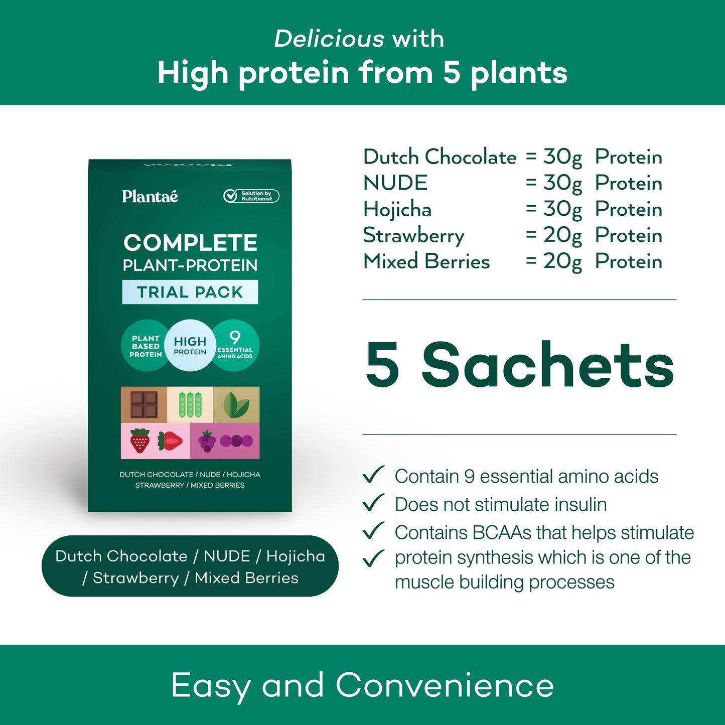 Plantae Special Edition Trial Pack: 5 Sachets